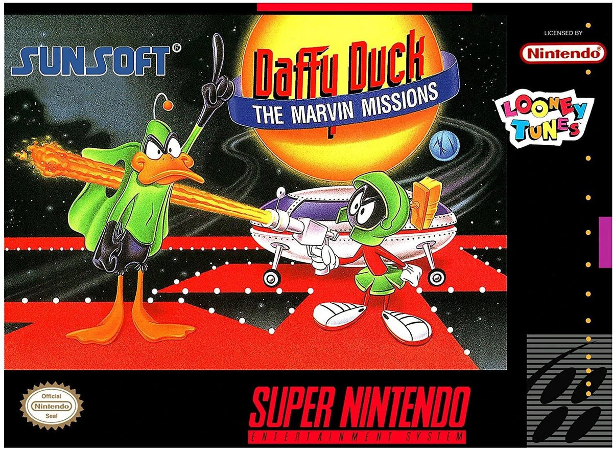 Daffy Duck Marvin Missions - Super Nintendo