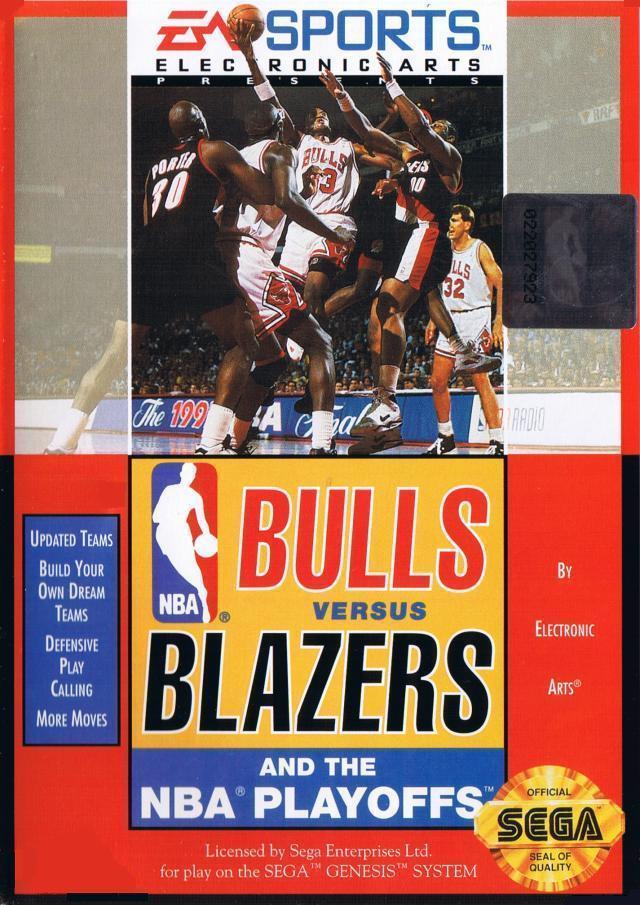 Bulls Vs Blazers and the NBA Playoffs - Sega Genesis
