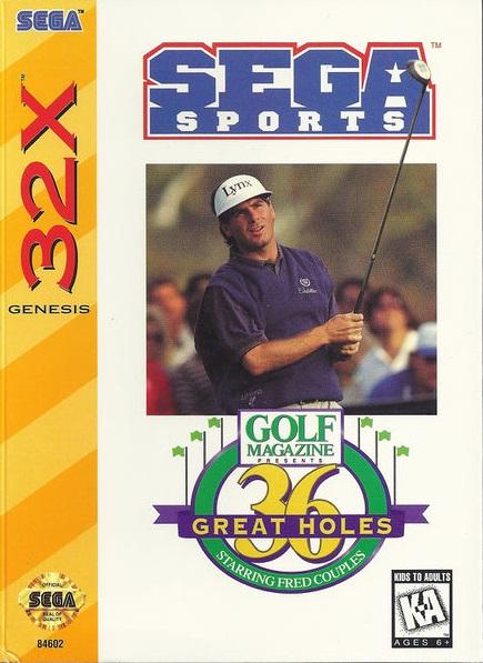 Retroid Games Winston-Salem - 36 Great Holes Starring Fred Couples - Video Game - Sega 32X