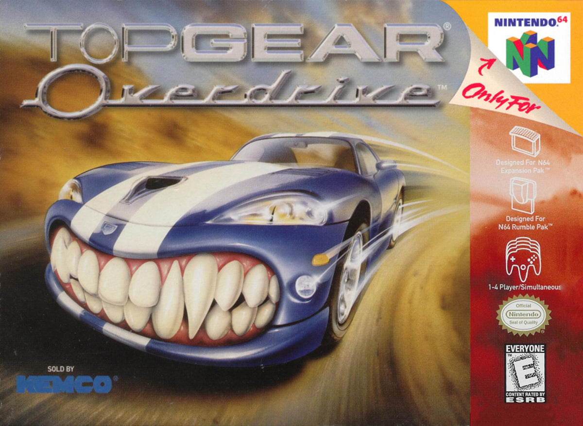 Retroid Games Winston-Salem - Top Gear Overdrive - Video Game - Nintendo 64