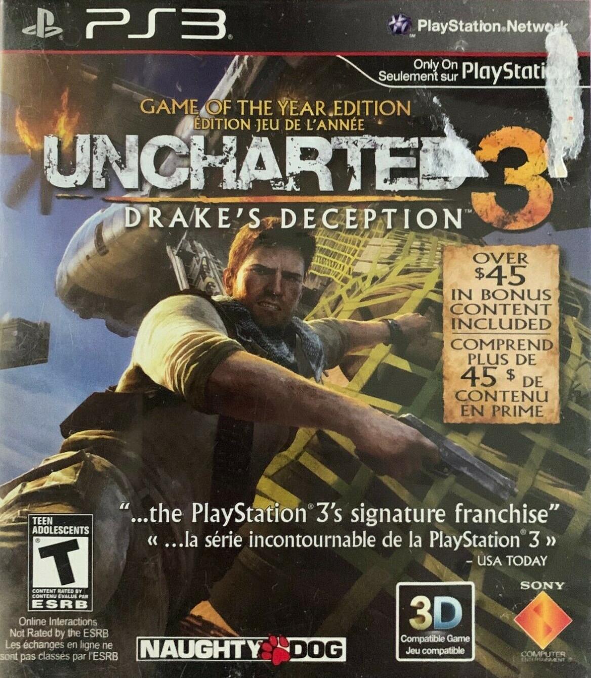 Retroid Concord - Uncharted 3 [Not For Resale] - Video Game - Playstation 3