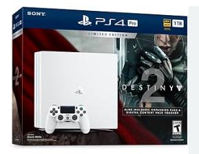 Playstation 4 Pro 1TB White Destiny 2 Console Bundle - Playstation 4