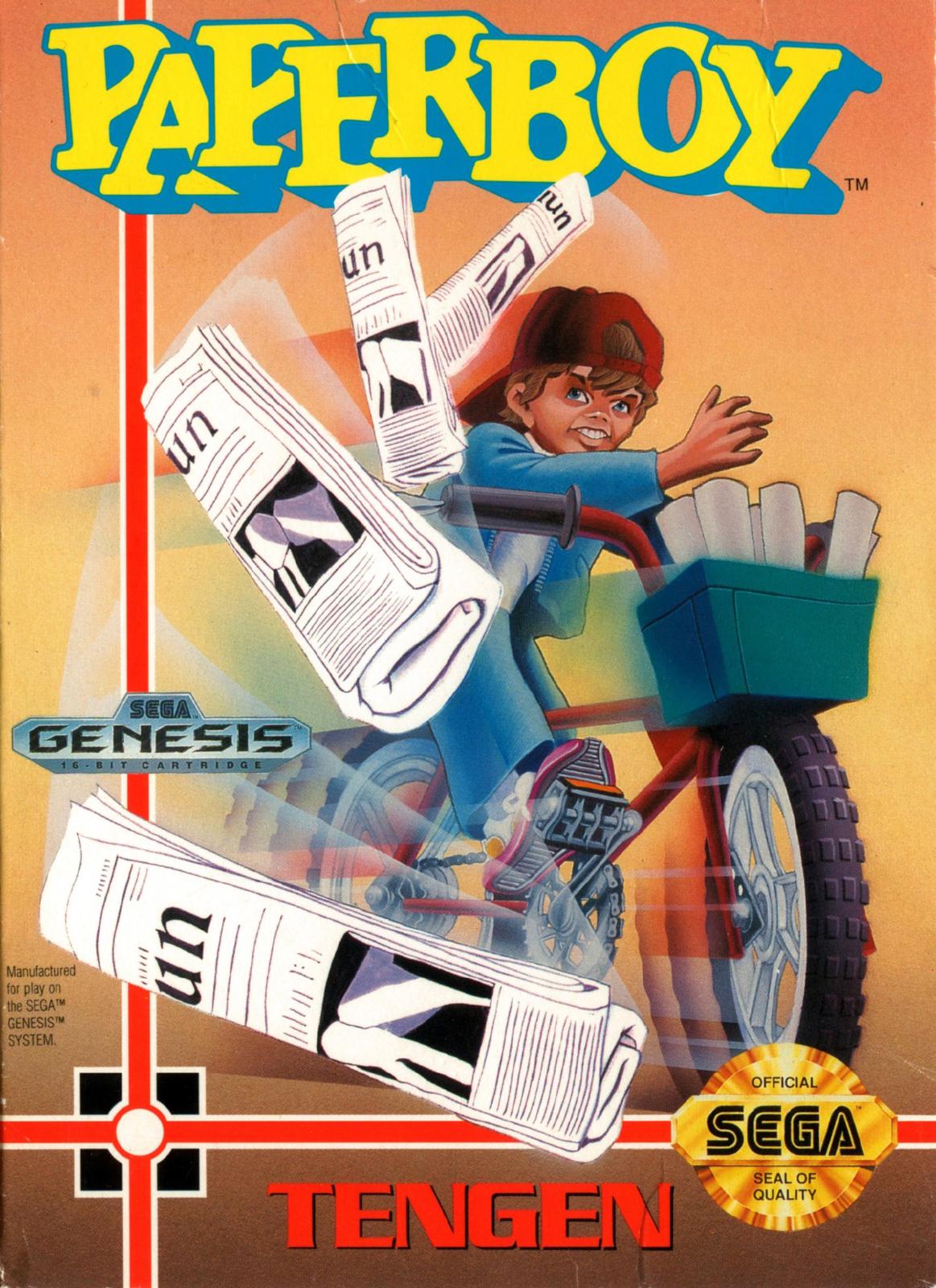 Retroid Games Winston-Salem - Paperboy - Video Game - Sega Genesis