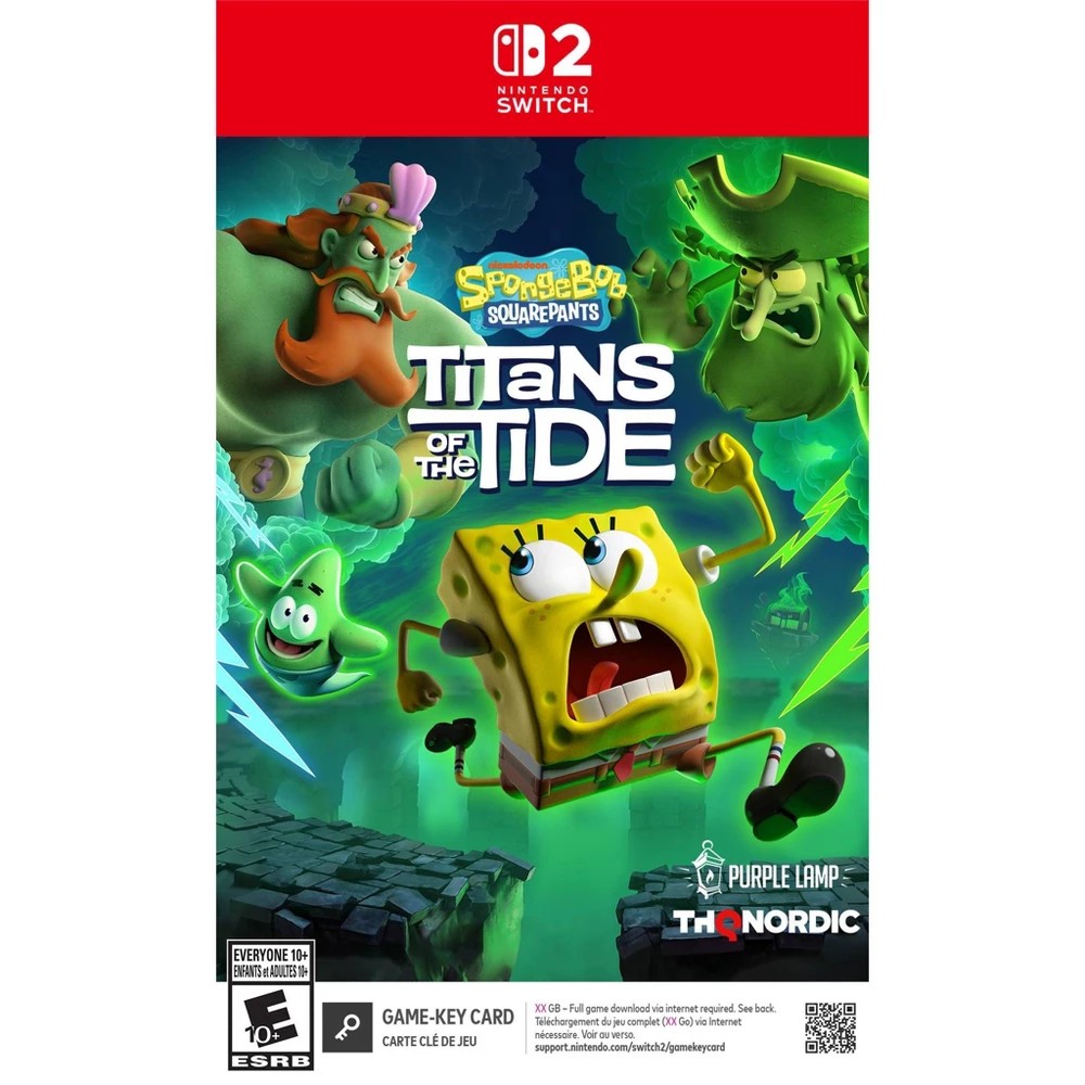 Retroid Games Winston-Salem - SpongeBob SquarePants: Titans Of The Tide - Video Game - Nintendo Switch 2